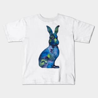 Galaxy Snowshoe Hare Kids T-Shirt